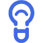 royal blue light bulb 7 icon