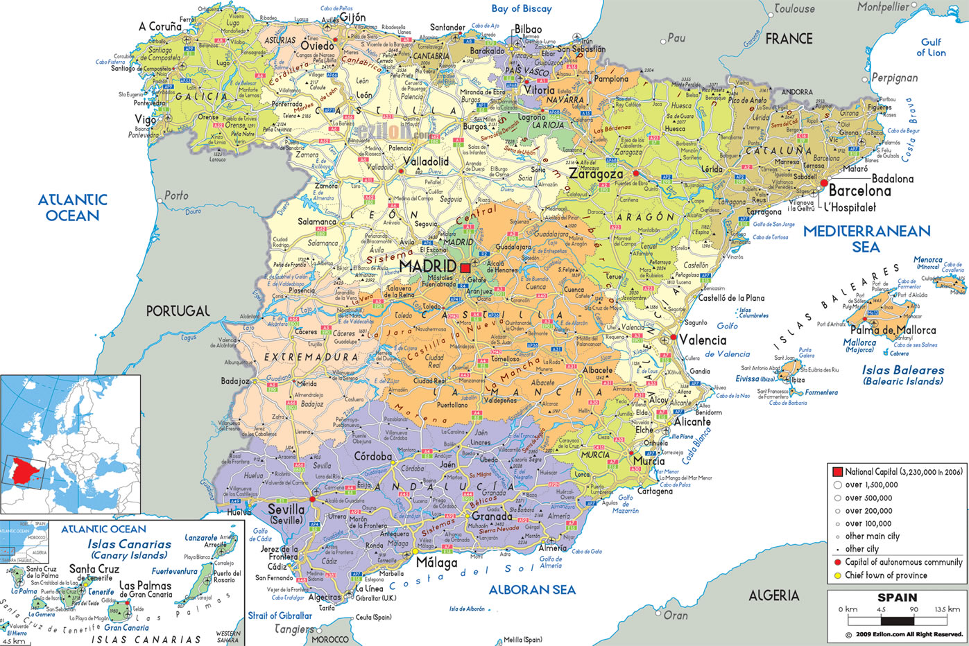 Spain Map