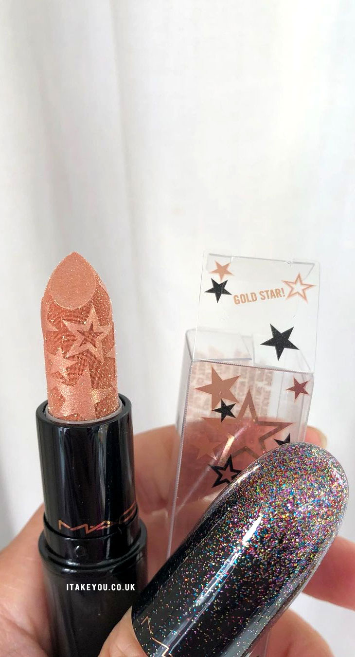 gold star mac lipstick, gold star mac lipstick starring you collection, mac lipstick, gold star mac lipstick shade, gold star mac lipstick color #maclipstick #maclippie