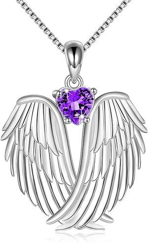 February Angel Necklace