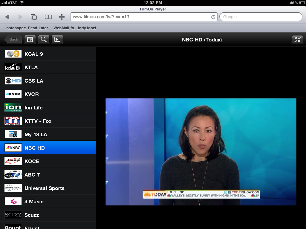 How to Watch Free Live TV Shows on iPad, Right Now - John's Phone - The  World's Simplest Cell Phone