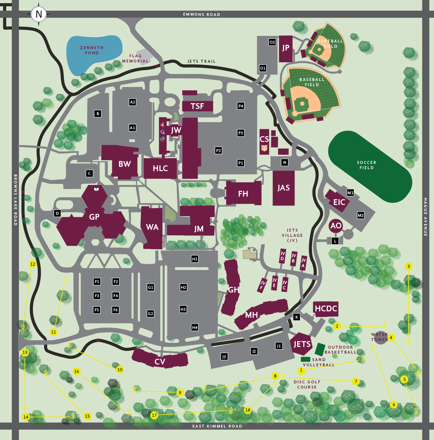 Washtenaw Community College Campus Map