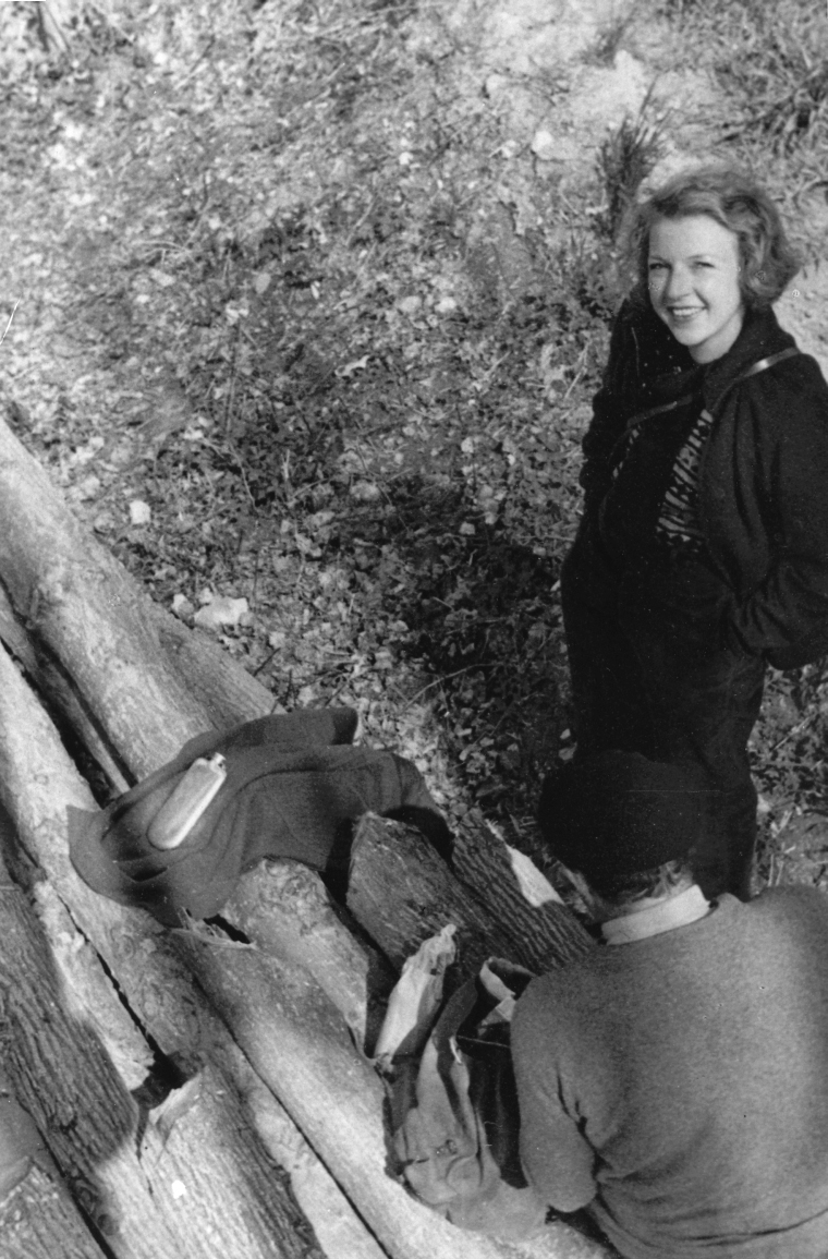 EH02981P  Ernest Hemingway and Martha Gellhorn in Spain, circa 1937-1938.