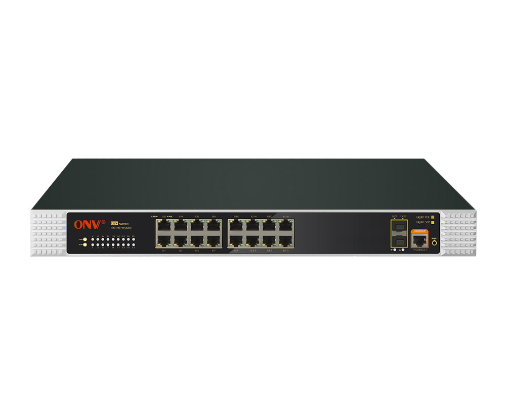 Gigabit 18-port L2+ managed industrial PoE switch