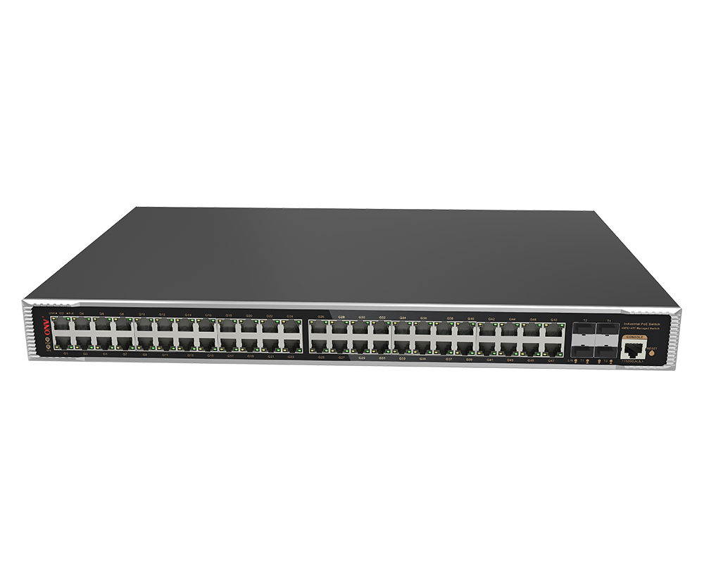 10G uplink 52-port L2+ managed industrial PoE switch