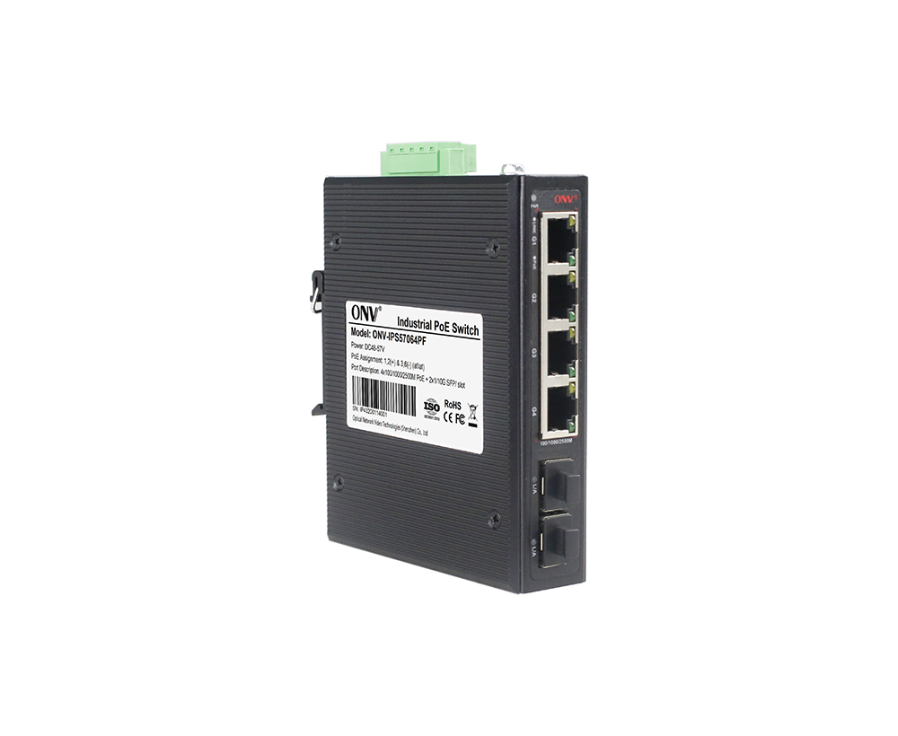 2.5G 6-port industrial PoE switch