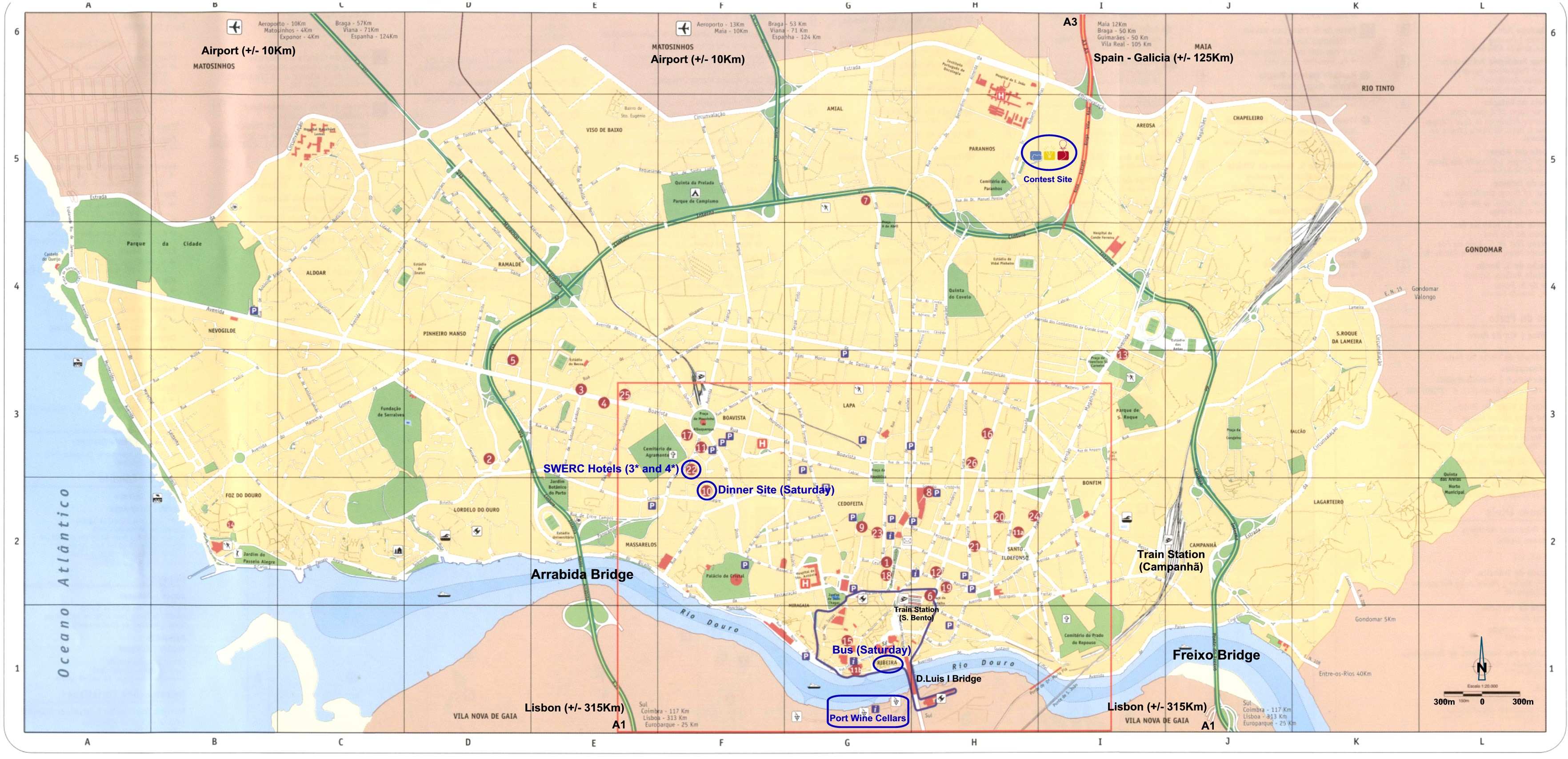 Guia Reembolso irregular mapa turistico de oporto Motivación Novia Goneryl