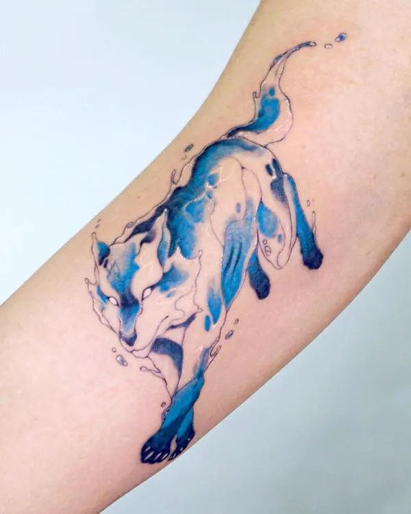 beautiful wolf tattoos