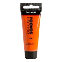 Reeves Gouache Paint 22Ml Orange Red