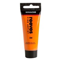 Reeves Gouache Paint 22Ml Orange Yellow