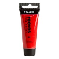 Reeves Gouache Paint 22Ml Scarlet