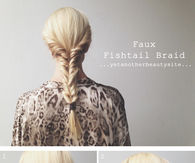 DIY Faux Fishtail Braid