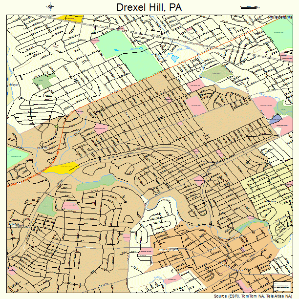 Drexel Hill Pa Map - Carina Vivienne