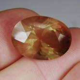 USA Cut! Huge Heavy Schiller Oregon Sunstone 17.75 ct GL