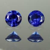 5 mm Matched Pair  Lab Grown Sapphire Corrundum 