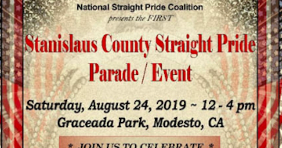 Top portion of flier circulated for 'Straight Pride' event