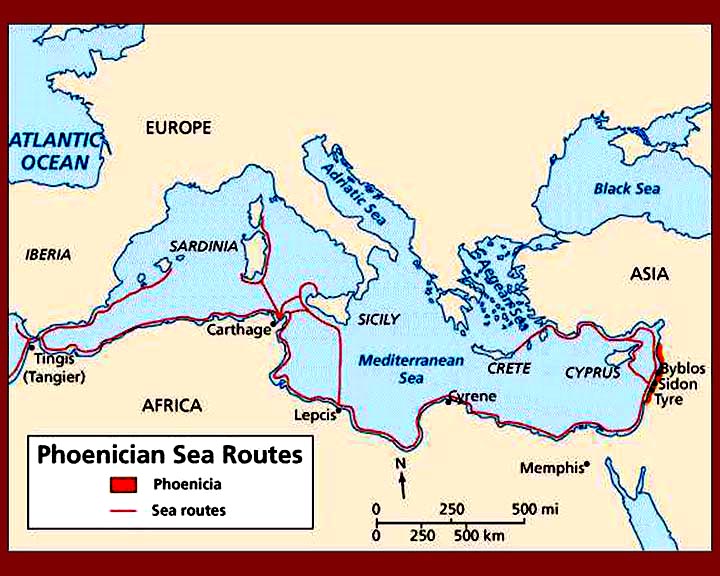 Phoenicians Trade Routes