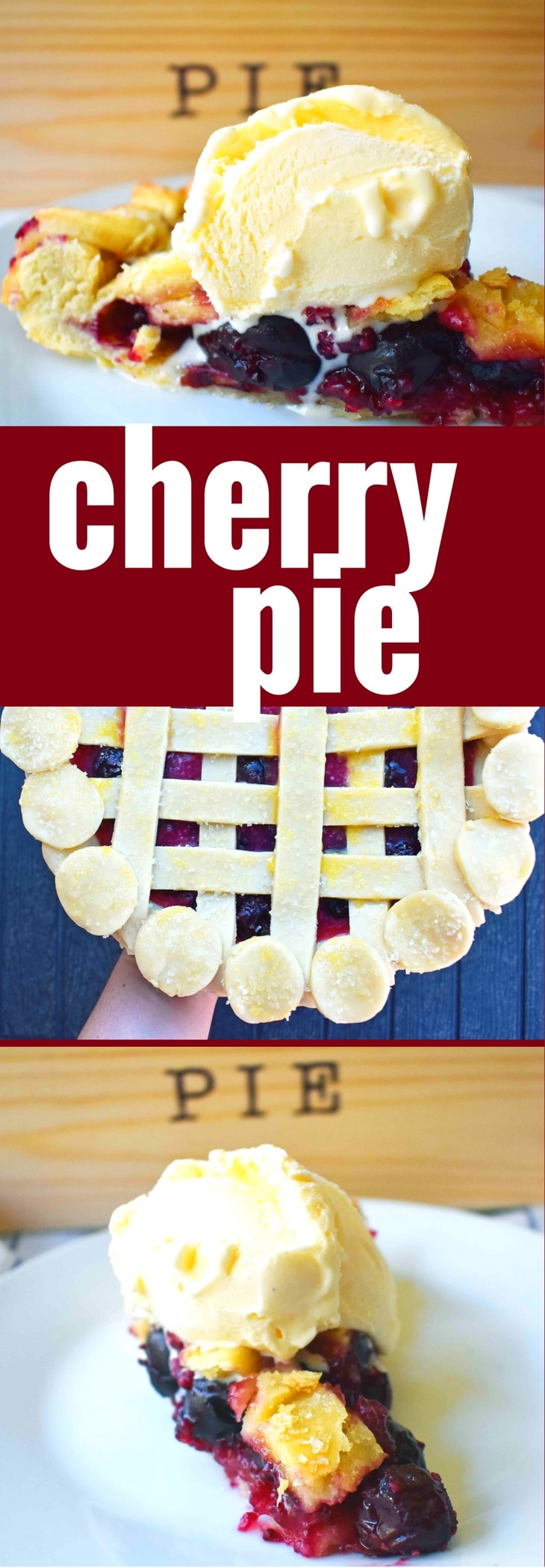 Sweet Cherry Pie by Modern Honey. Sweet Cherries in a simple glaze on top of a flaky, buttery pie crust.