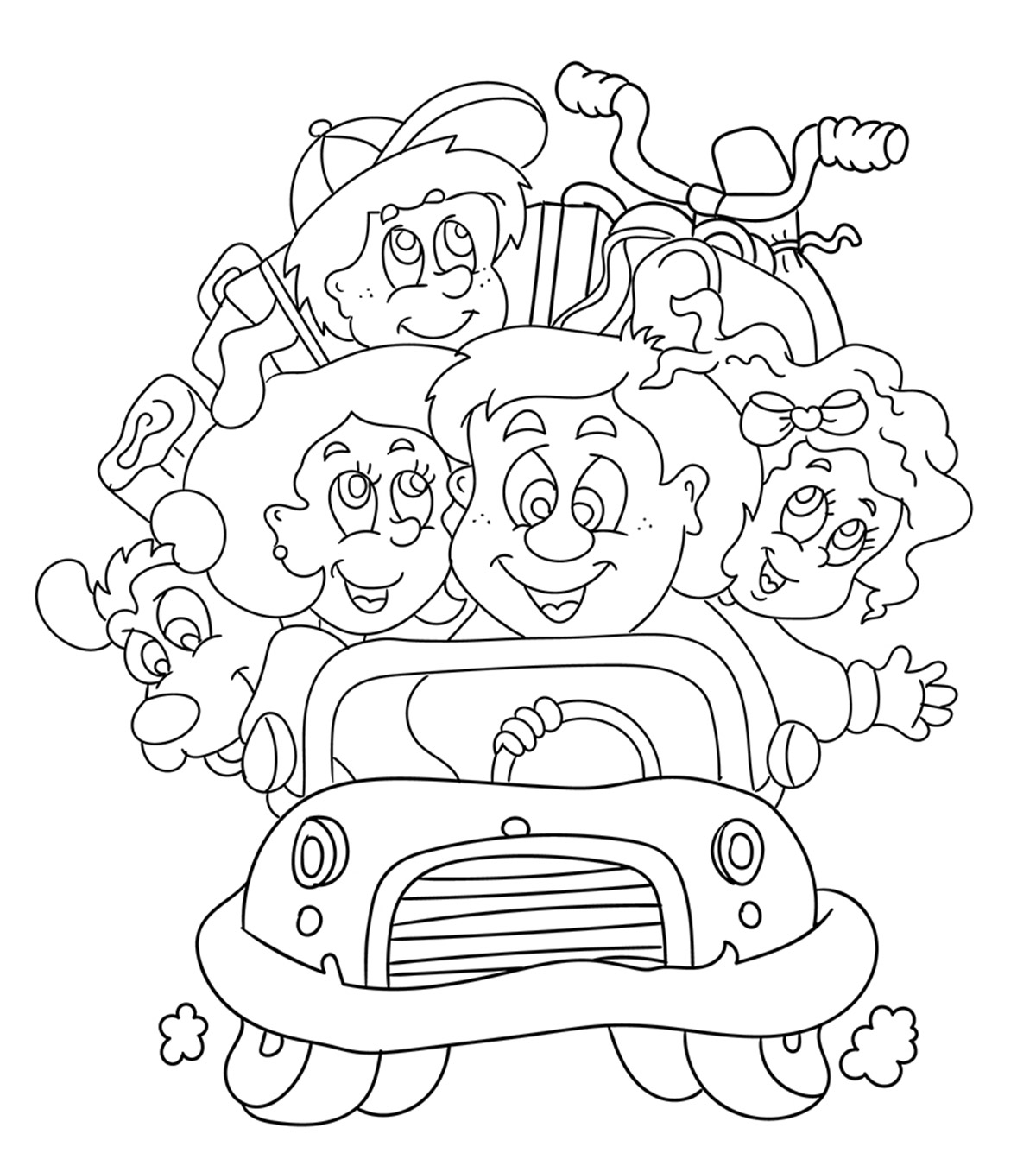 Family Coloring Pages For Kids