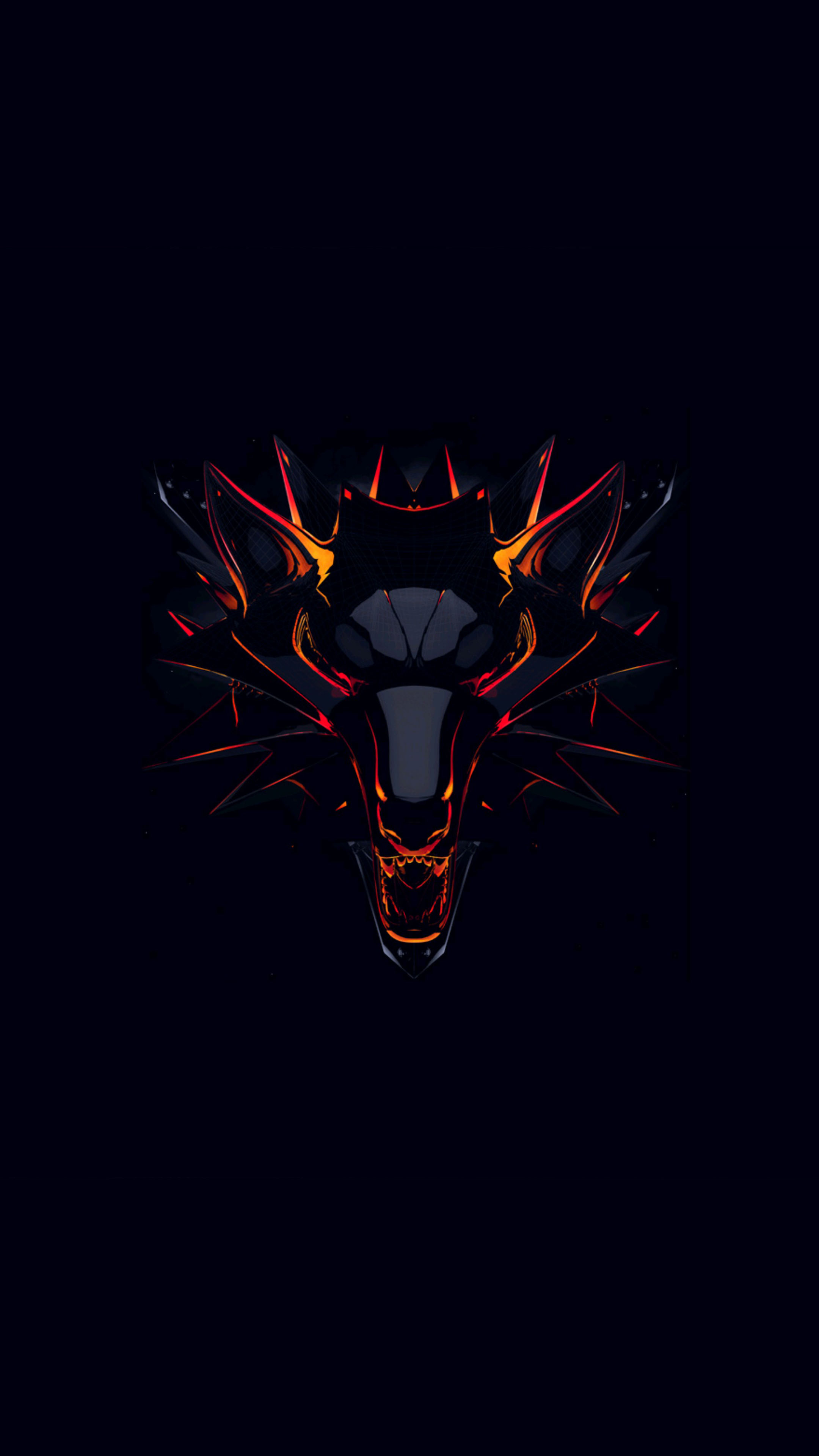 Witcher Dark Background Minimal 4K Ultra HD Mobile Wallpaper