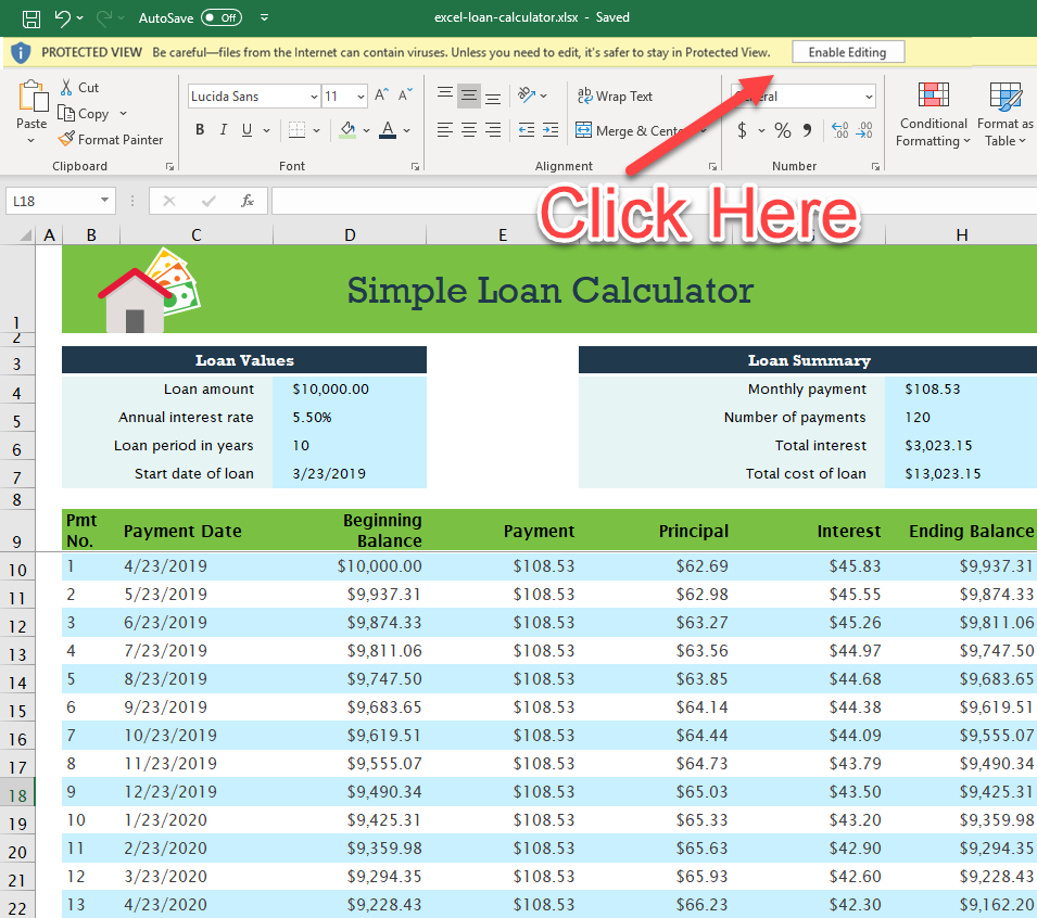 Excel Loan Payment Template from www.mortgagecalculator.org