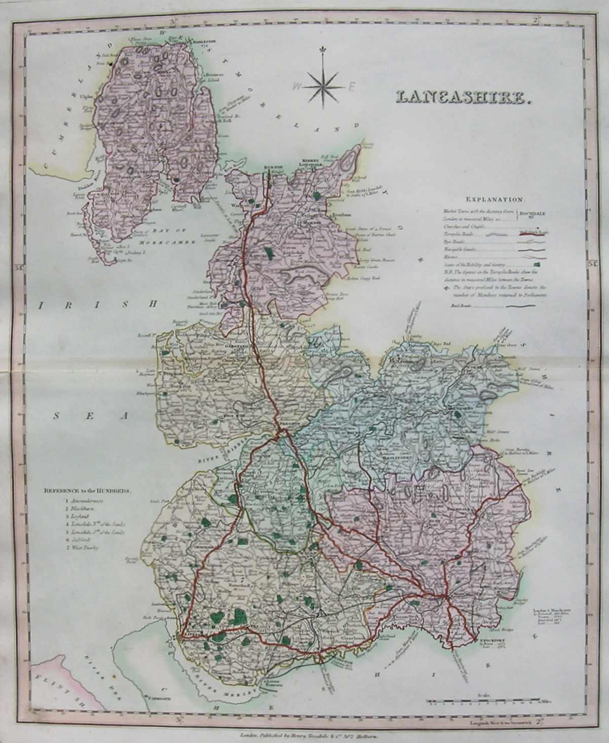 Map Of Lancashire England | Map England Counties and Towns