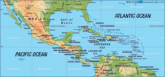 Map of Central America