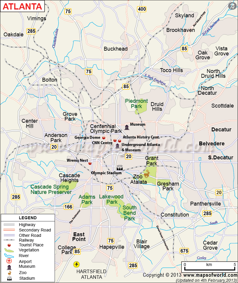 Airports In Georgia Map