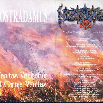 Nostradamus - Vanitas Vanitatum et Omnia Vanitas