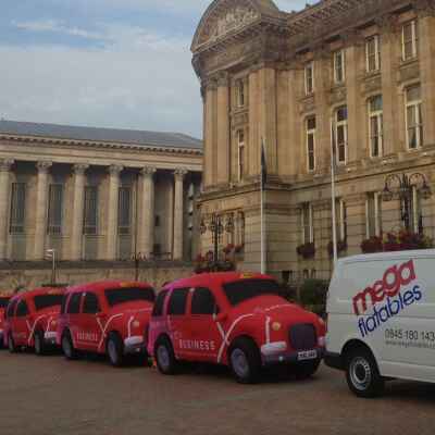 Inflatable Red Taxi Cars