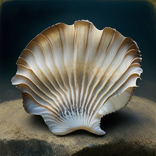 Create meme: shell, blurred image, scallops