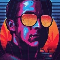 Create meme: synthwave, male, people