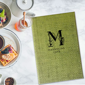 Rattan Woven Menu Covers