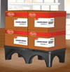 Sanitary plastic dunnage racks for kitchen, restaurant & hospitality applications.