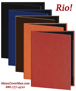 Rio Menu Covers