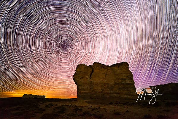 Monument Rocks Star Trails