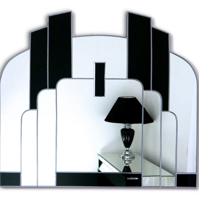 Savoy Mirror in black