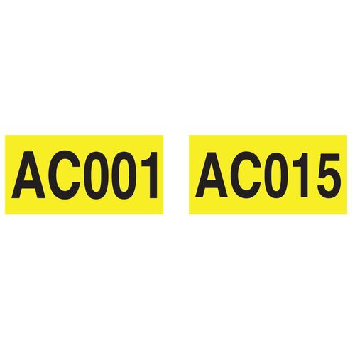 300x150mm Yellow Reflective Sticker