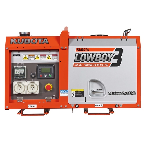 Kubota Generator 6KVA - GL6000 Lowboy 3 - Digital