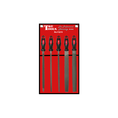 No.F2210 - 5 Piece Mechanics File Set (10" Long)