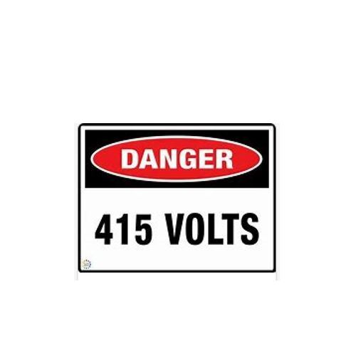 415 Volts 40x70mm Sticker