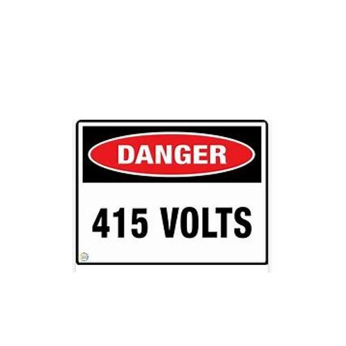 415 Volts 55x90mm Sticker