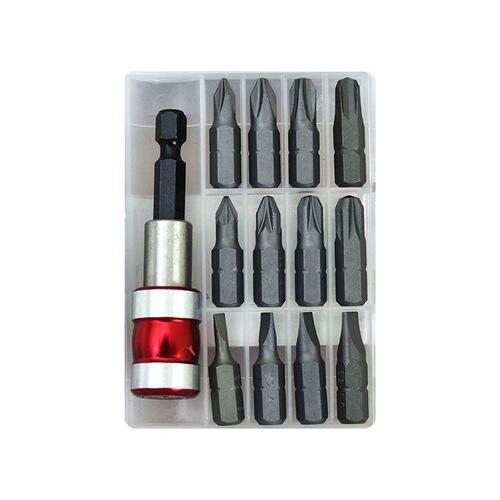 13pc 1/4DR S2 Steel Screwdriver Bits Set