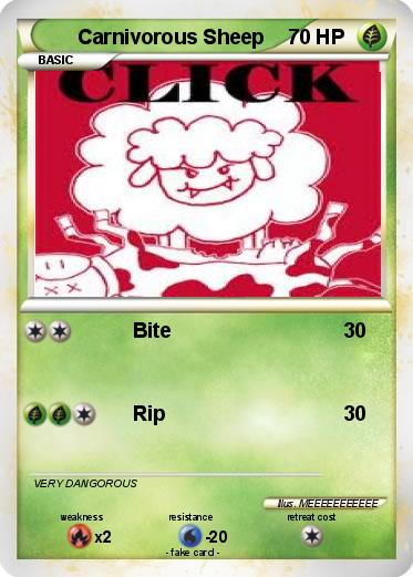 Pokemon Carnivorous Sheep