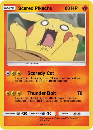 Pokemon Scared Pikachu