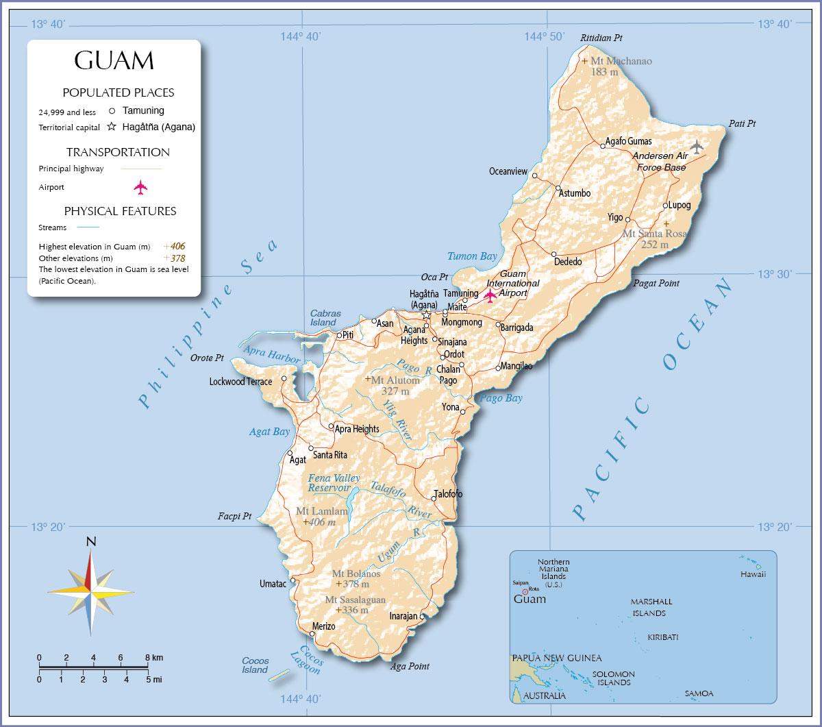 Pacific Island Of Guam