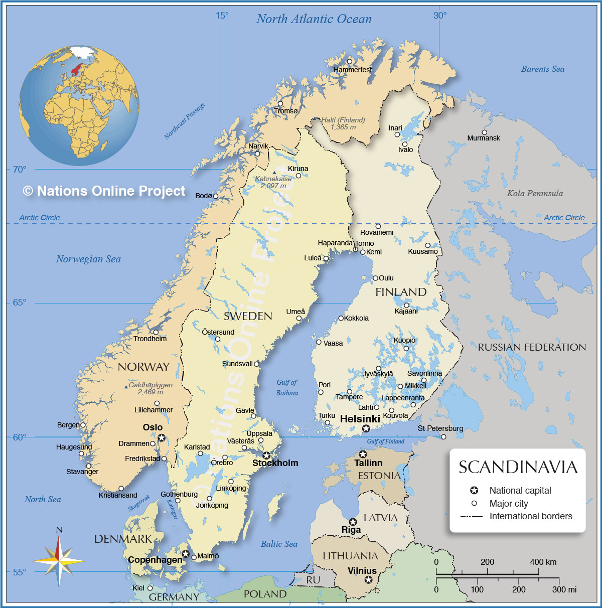 karta skandinavien Skandinavien scandinavia mappa karta fisico norvege ...