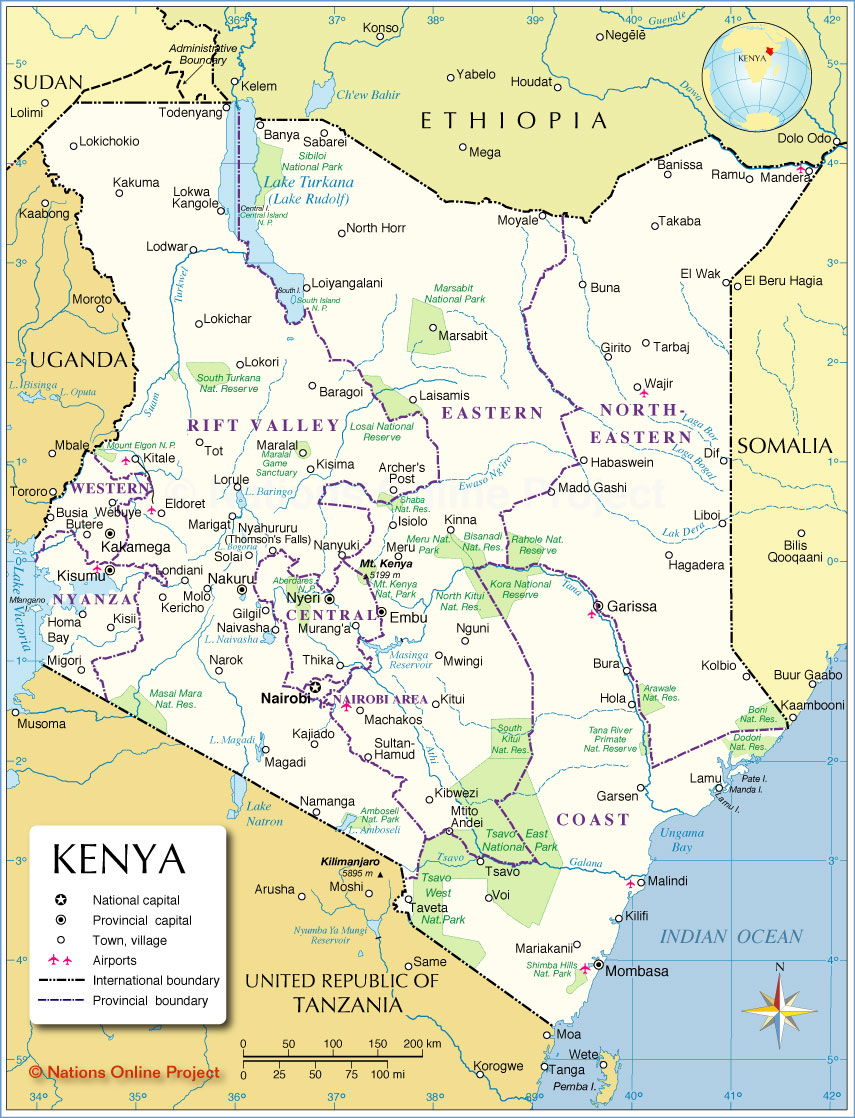 Kenya Administrative Map