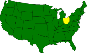 Ohio Elevation Map With Cities - Map of world