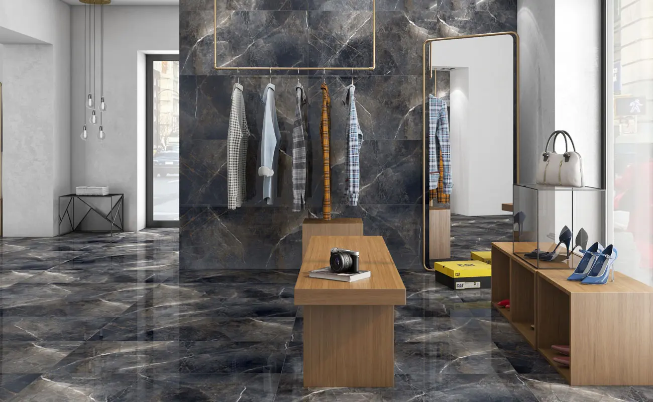 high gloss porcelain floor tile